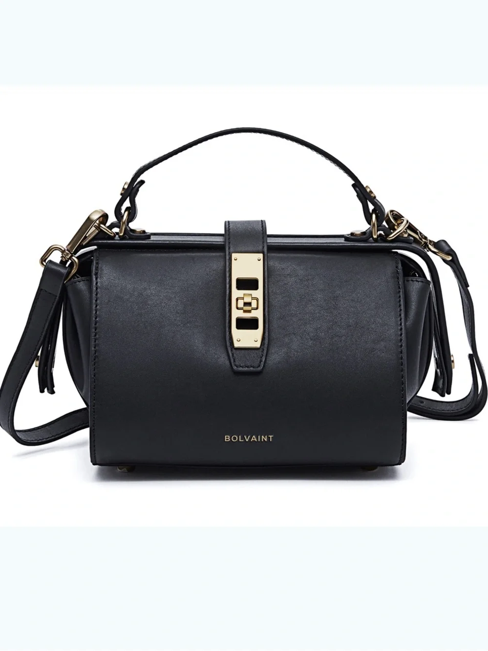 ❤️ BOLVAINT  ELOISE NOIR CLASPED BAG